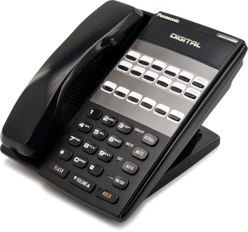 Panasonic DBS VB-44210A-B 16-Button Phone Black - Grade B Refurbished - Panasonic refurbished available on PCLiquidations