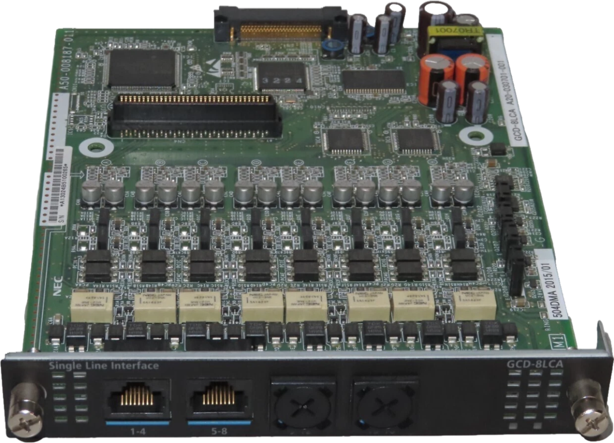 NEC GCD-8LCA 8 Port Single Line Analog Station Card Refurbished - NEC (Nippon Electric Company) refurbished available on PCLiquidations
