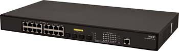 NEC QX-S1016GT-4G-PW 16-Port PoE Gigabit Ethernet Switch - New Refurbished - NEC (Nippon Electric Company) refurbished available on PCLiquidations