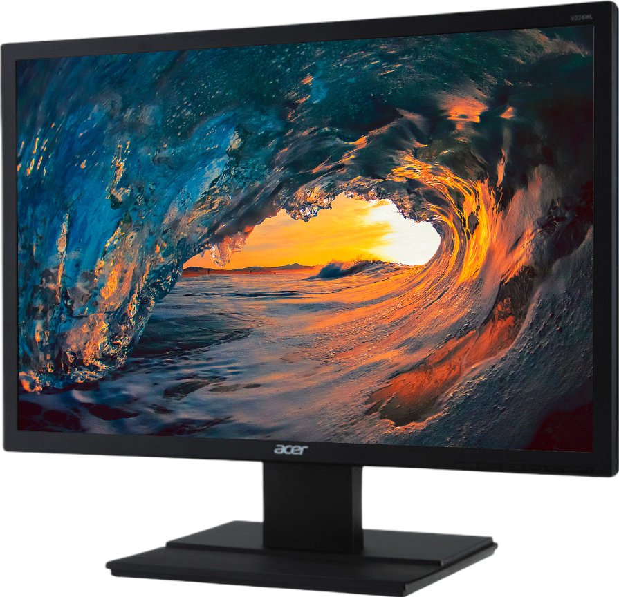 Acer V226WL 22"" HD Widescreen LED Backlit LCD Monitor - Grade C Refurbished - Acer refurbished available on PCLiquidations