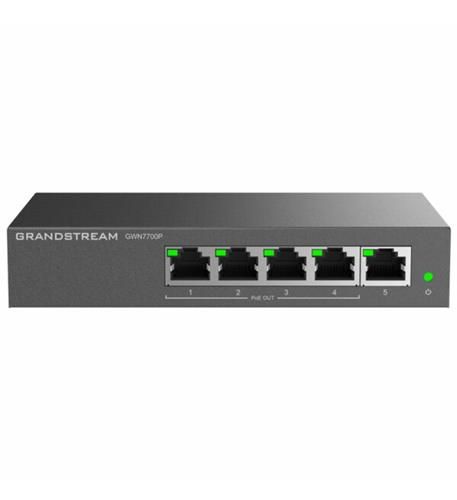 Grandstream GWN7700P 5-Port Unmanaged PoE+ Switch Refurbished - Grandstream refurbished available on PCLiquidations