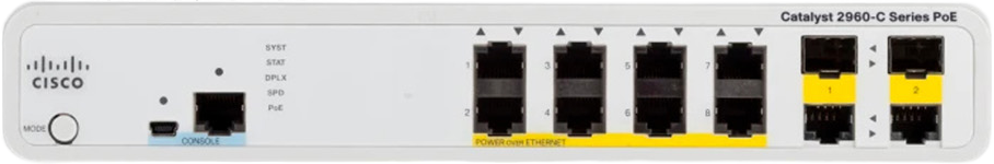 Cisco Catalyst 2960C-8PC-L  Gigabit Switch - Grade A Refurbished - Cisco Systems Inc. refurbished available on PCLiquidations