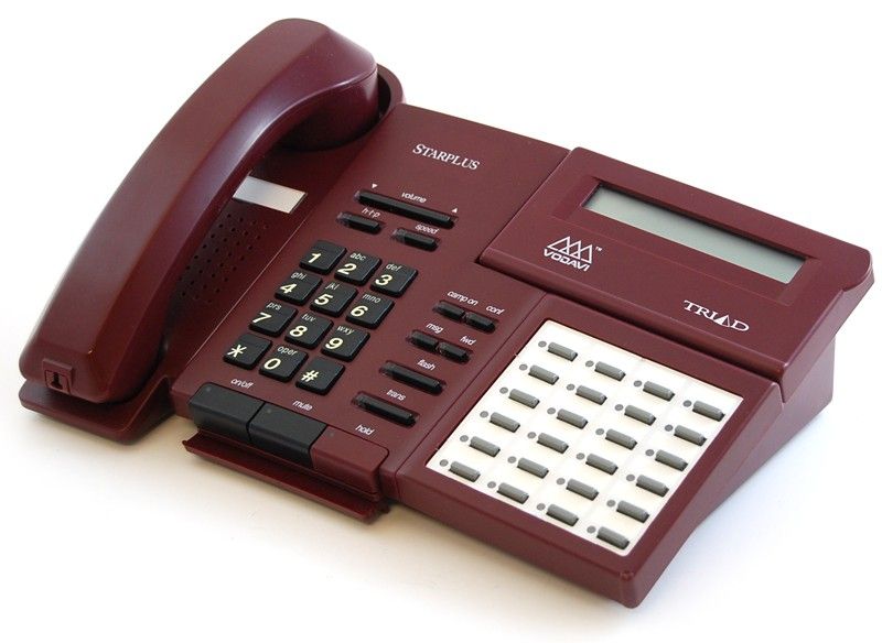 Vodavi Starplus Triad TR9015-60 24-Button Burgundy Digital Display Speakerphone - Grade B Refurbished -  refurbished available on PCLiquidations