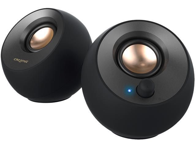 Creative Pebble USB 2.0 Desktop Speakers - Black Refurbished - Creative refurbished available on PCLiquidations