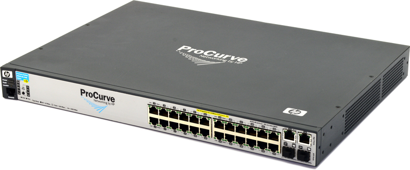 HP J9087A ProCurve 2610-24-PWR 24-Port 10/100/1000 PoE Switch Refurbished - Hewlett-Packard (ou HP en abrégé) refurbished available on PCLiquidations