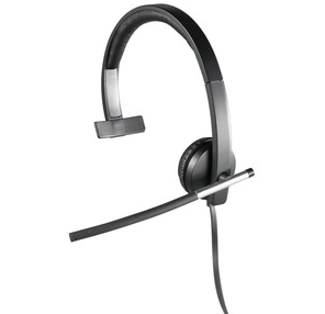 Logitech H650e USB-A Mono Headset Refurbished - Logitech refurbished available on PCLiquidations