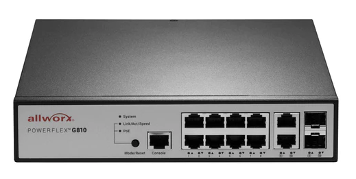 AllWorx PowerFlex G810 8-Port Gigabit POE Switch Refurbished -  refurbished available on PCLiquidations