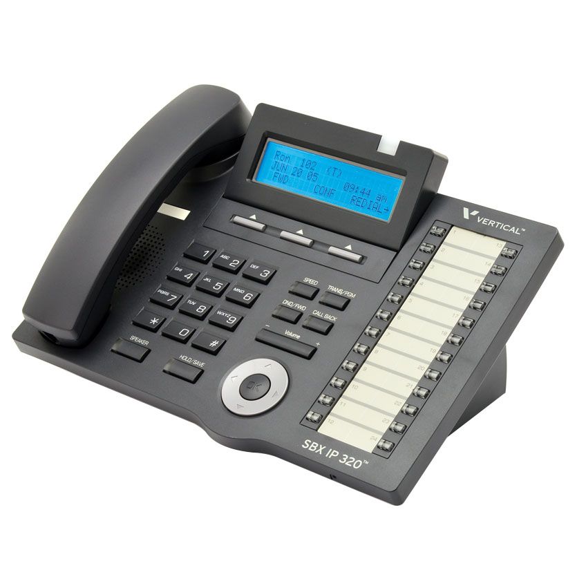 Vertical Vodavi SBX IP 320 (4024-00) 24-Button Digital Display Speakerphone - Grade A Refurbished -  refurbished available on PCLiquidations