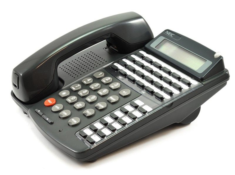 NEC Dterm Series III ETJ-24DA-2 Charcoal Phone Display Speaker 24 Button Refurbished - NEC (Nippon Electric Company) refurbished available on PCLiquidations
