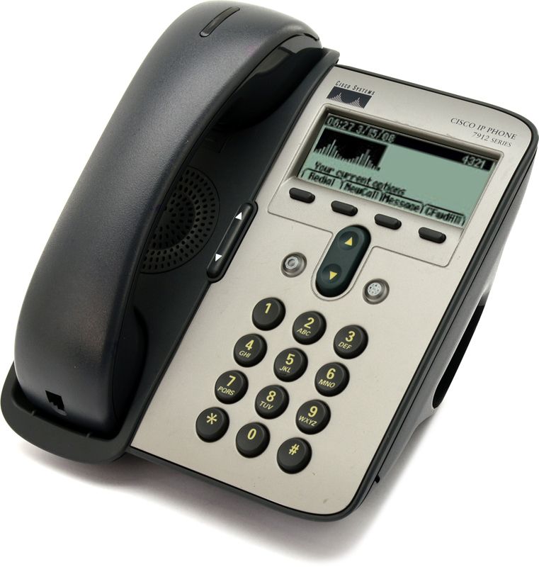 Cisco Unified CP-7912G Charcoal IP Display Phone - Grade A Refurbished - Cisco Systems Inc. refurbished available on PCLiquidations