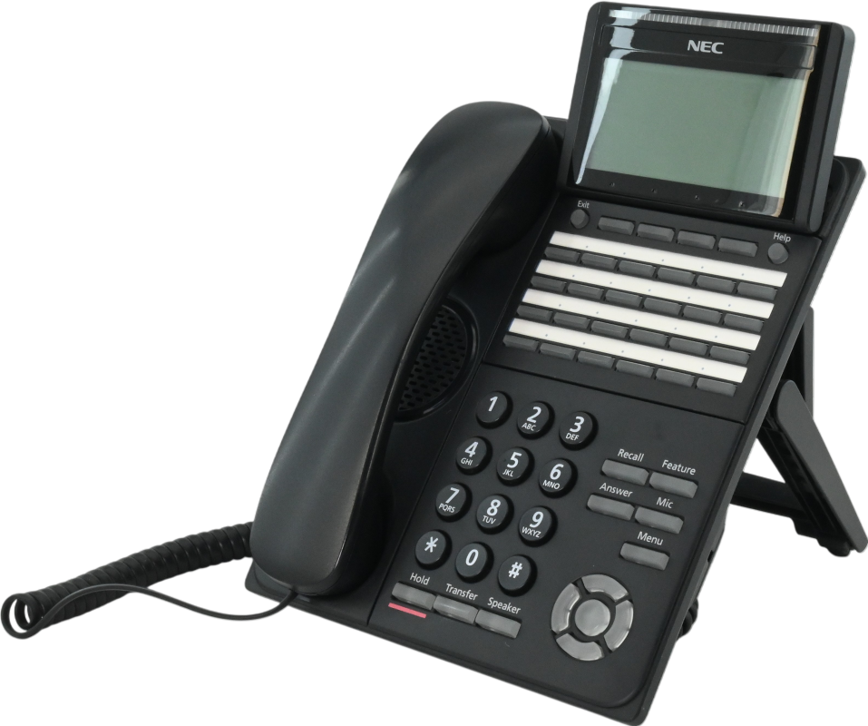 NEC DT530 DTK-24D-1 24-Button Digital Phone - Black - Grade A Refurbished - NEC (Nippon Electric Company) refurbished available on PCLiquidations