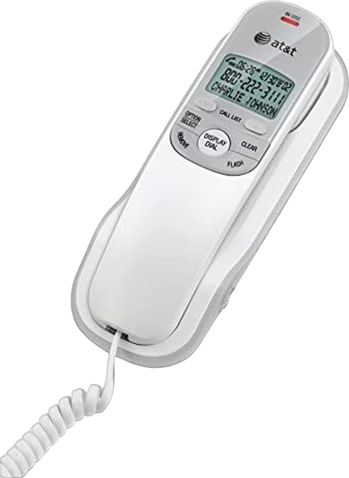Buy AT&T TR1909 Trimline CID/CW White Corded Phone Refurbished - $19.95 AT&T TR1909 Trimline CID/CW White Corded Phone Refurbished - AT&T refurbished available on PCLiquidations