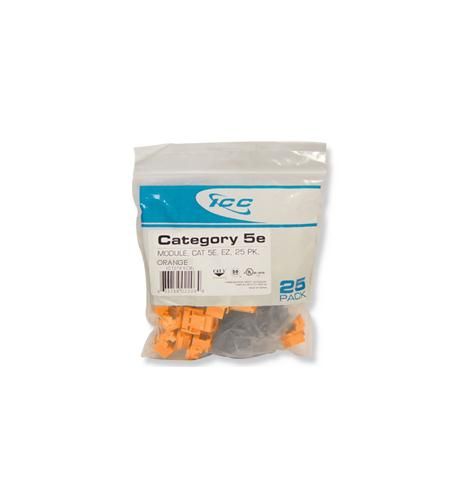 ICC IC107E5COR 25PK Cat5 Jack Orange Refurbished -  refurbished available on PCLiquidations