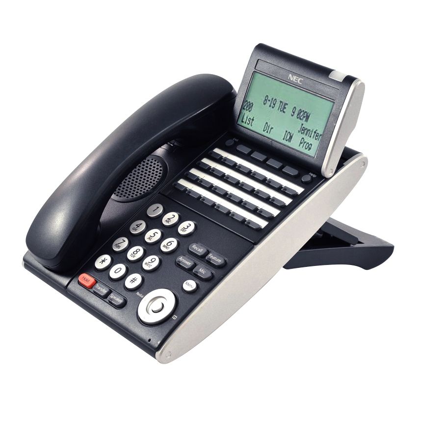 NEC Univerge DT300 DTL-24D-1 Black 24-Button Display Phone (680004) - Grade B Refurbished - NEC (Nippon Electric Company) refurbished available on PCLiquidations