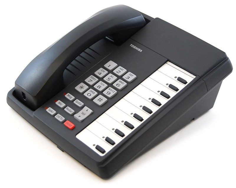 Toshiba Strata 10-Button Charcoal Speakerphone (DKT3010-S) - Grade B Refurbished - Toshiba refurbished available on PCLiquidations