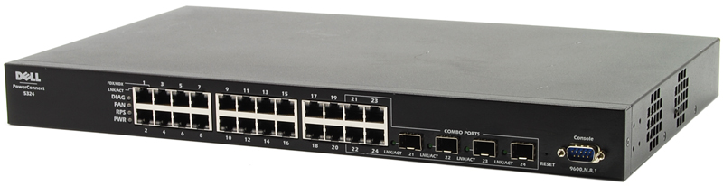 Dell PowerConnect 5324 24-Ports 10/100/1000 Managed Switch Refurbished - Dell refurbished available on PCLiquidations