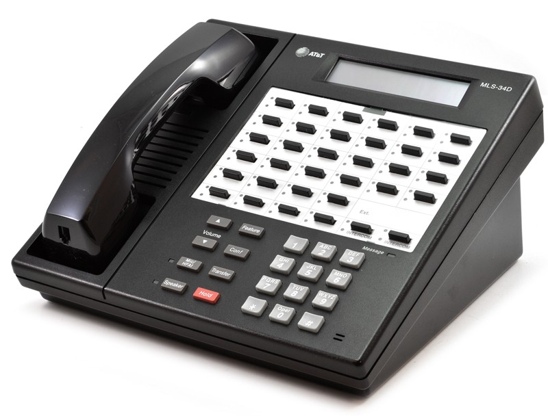 AT&T MLS-34D Black 34-Button Display Speakerphone - Grade A Refurbished - AT&T refurbished available on PCLiquidations