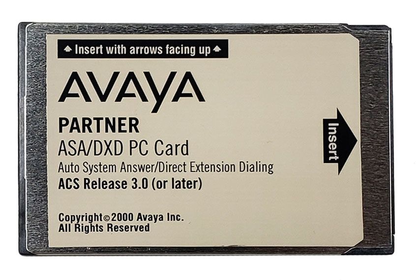 Avaya Partner ASA-DXD PC Card Refurbished - Avaya refurbished available on PCLiquidations