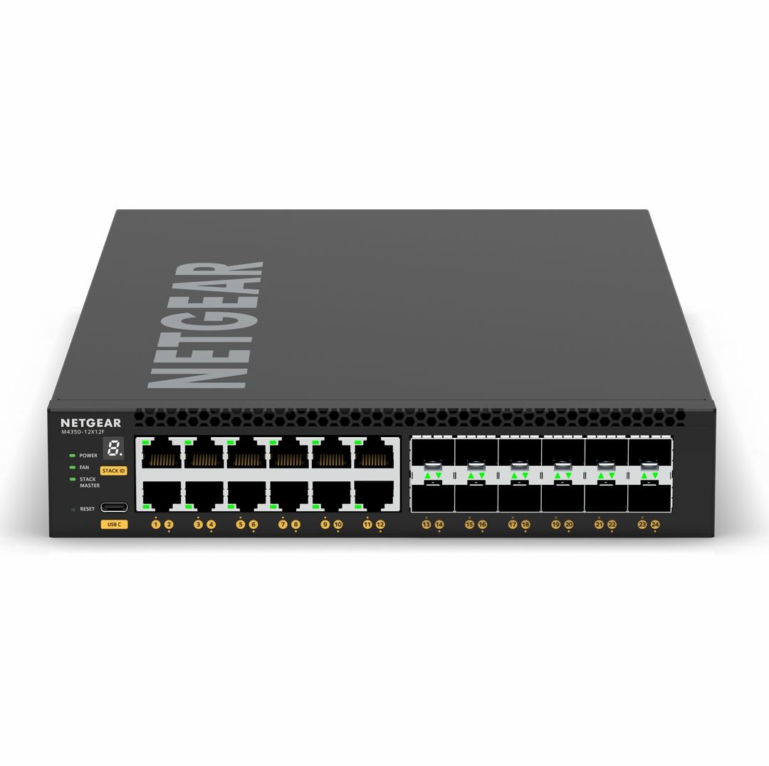 Netgear XSM4324 24-Port 10G Managed Switch (12x 10GBASE-T / 12x SFP+) Refurbished - Netgear refurbished available on PCLiquidations