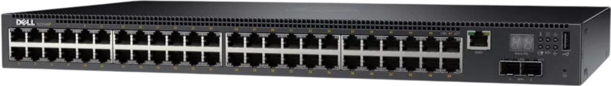 Dell N2048 48-Port 10/100/1000 Managed Switch - Refurbished Refurbished - Dell refurbished available on PCLiquidations