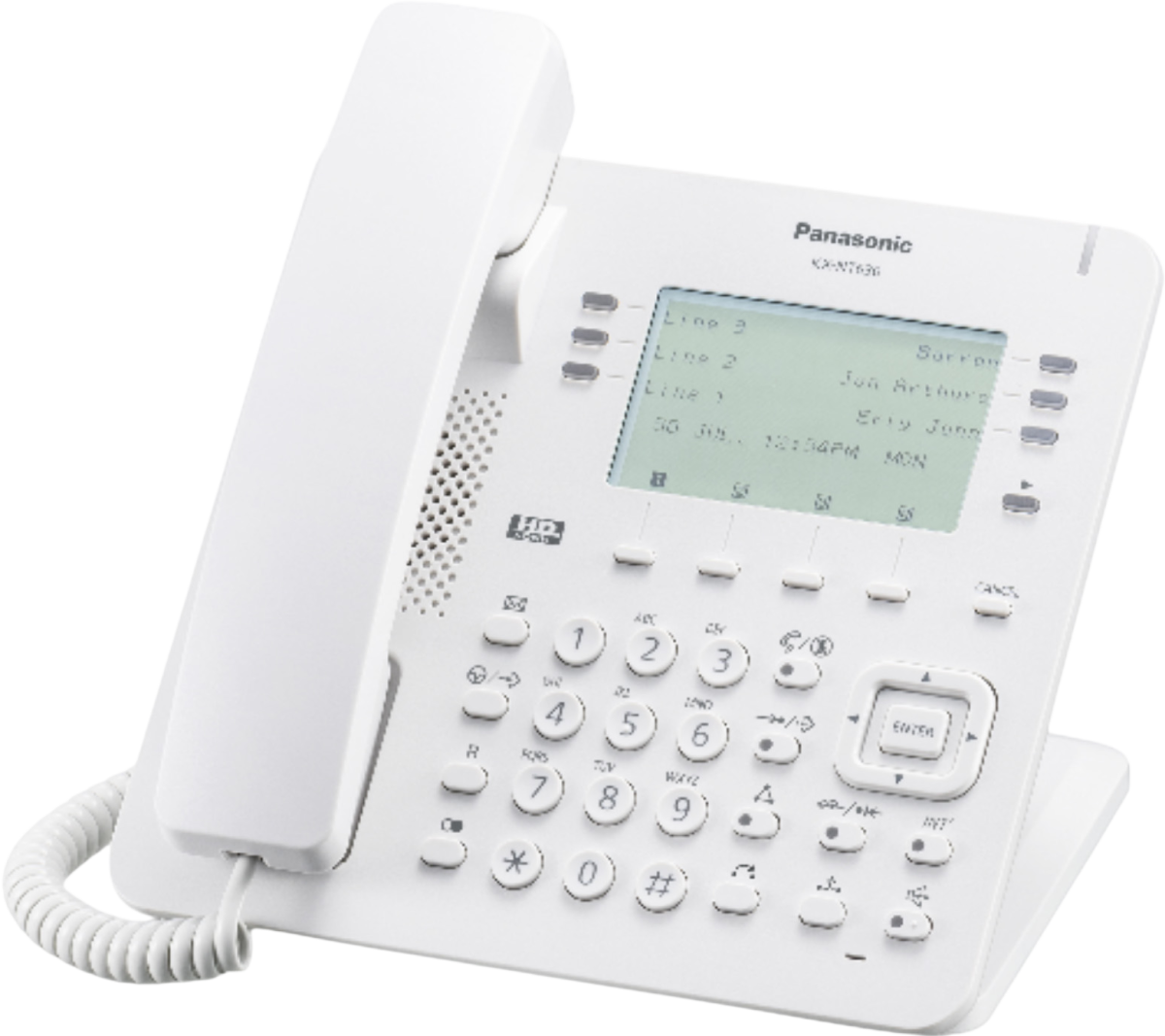 Panasonic KX-NT630 LCD IP Phone - White - Grade A Refurbished - Panasonic refurbished available on PCLiquidations
