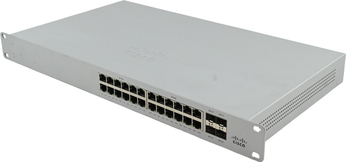 Cisco Meraki MS120-24P 24-Port Gigabit Switch w/PoE - Refurbished Refurbished - Cisco Systems Inc. refurbished available on PCLiquidations