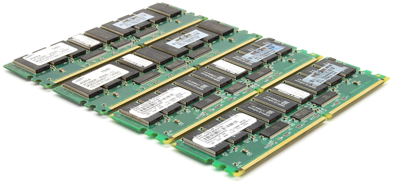 HP 1GB DDR PC1600 CL2 ECC Memory Lot of 4, 4 GB Total 175919-042 Refurbished - Hewlett-Packard (ou HP en abrégé) refurbished available on PCLiquidations