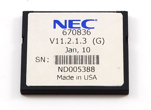 Buy NEC Univerge UM8000 110 Hours Compact Flash Media Card (670836) Refurbished - $78.95 NEC Univerge UM8000 110 Hours Compact Flash Media Card (670836) Refurbished - NEC (Nippon Electric Company) refurbished available on PCLiquidations