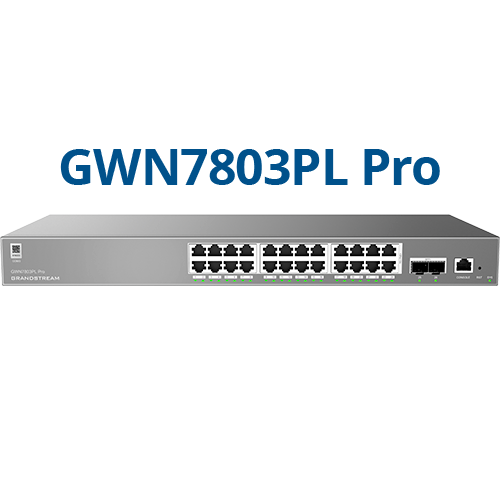 Buy Grandstream GWN7803PL Pro 24-Port Managed Gigabit PoE+ Switch Refurbished - $229.99 Grandstream GWN7803PL Pro 24-Port Managed Gigabit PoE+ Switch Refurbished - Grandstream refurbished available on PCLiquidations