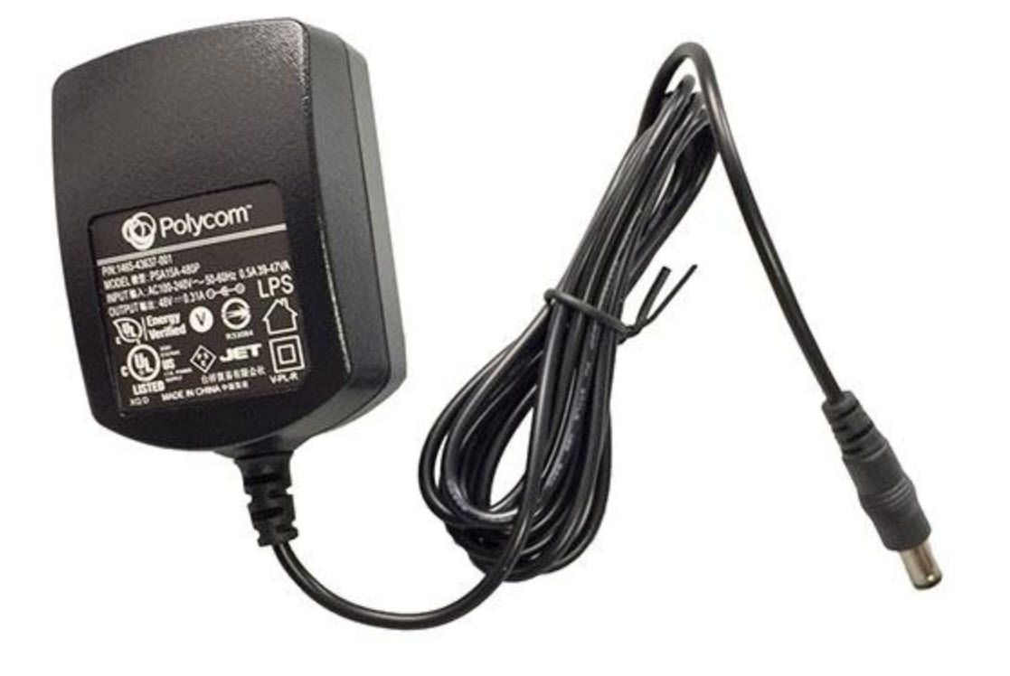Polycom VVX Series 48V Power Adapter - Refurbished Refurbished - Polycom refurbished available on PCLiquidations