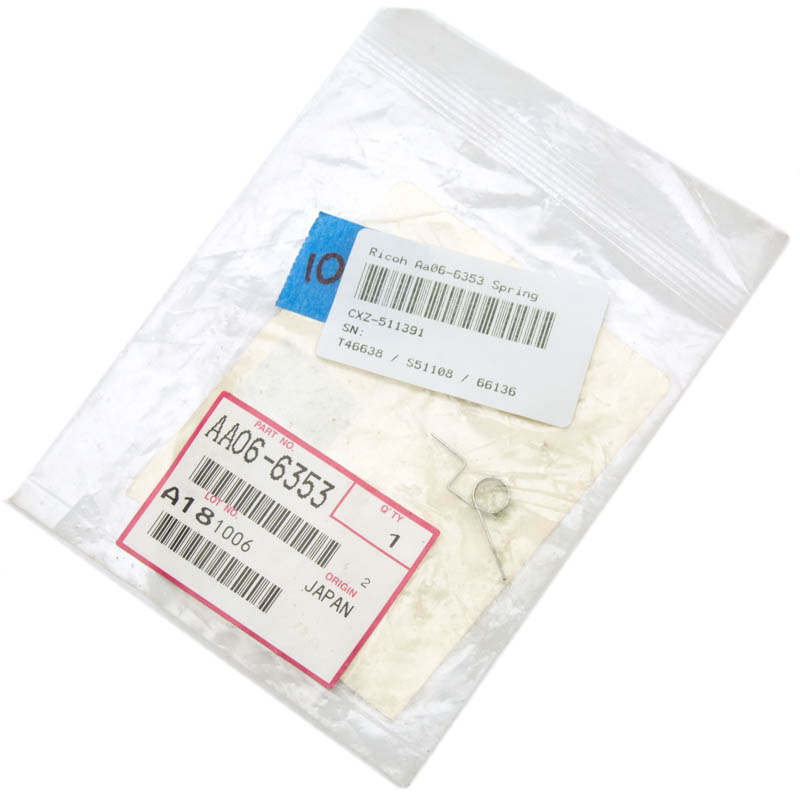 Buy Ricoh Aa06-6353 Spring Spare Replacement Unit Refurbished - $10.99 Ricoh Aa06-6353 Spring Spare Replacement Unit Refurbished - refurbished available on PCLiquidations