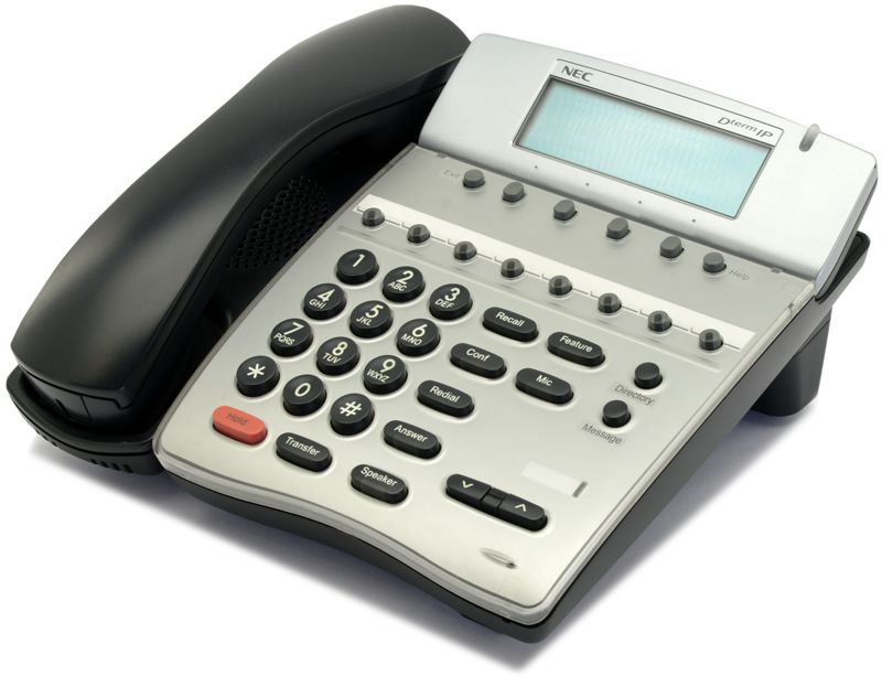 NEC ITR-8D-3 Black Dterm IP Phone (780023) Refurbished - NEC (Nippon Electric Company) refurbished available on PCLiquidations