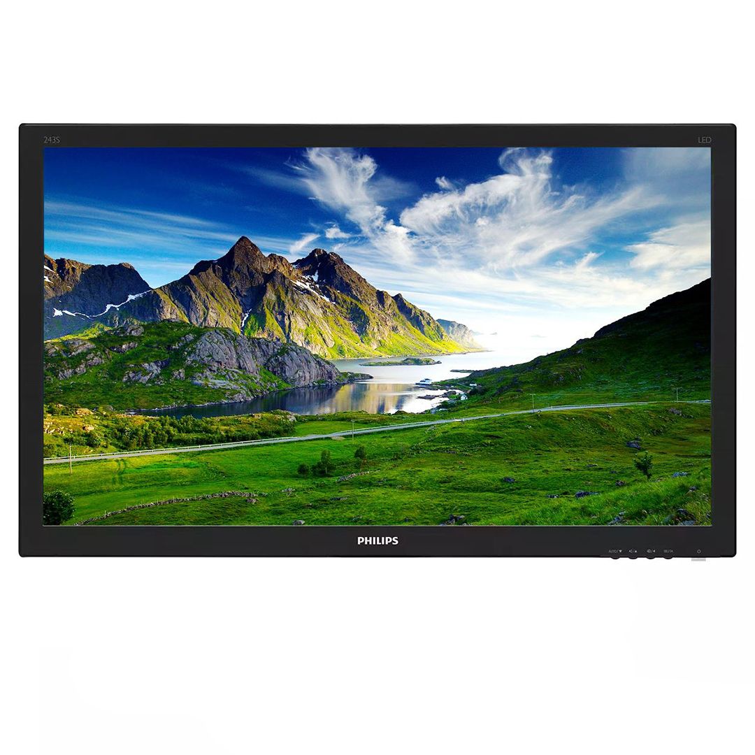 Philips 243S5L 24"" FHD Widescreen LED LCD Monitor - No Stand - Grade B Refurbished - Philips refurbished available on PCLiquidations