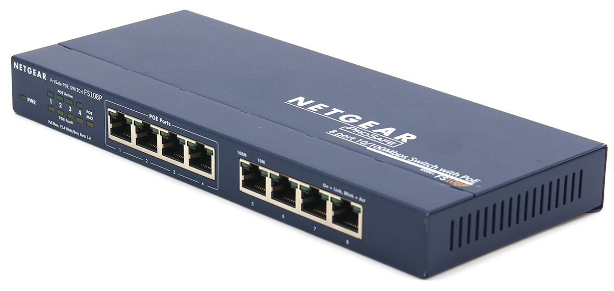 Netgear NET-FS108PNA 8-Port 10/100 Switch Refurbished - Netgear refurbished available on PCLiquidations