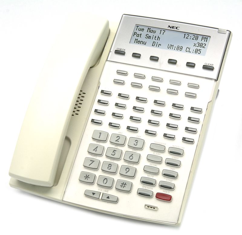 NEC DSX 1090026 White 34-Button Digital Backlit Display Phone (DX7NA34BTXBH 1090026) - Grade B Refurbished - NEC (Nippon Electric Company) refurbished available on PCLiquidations