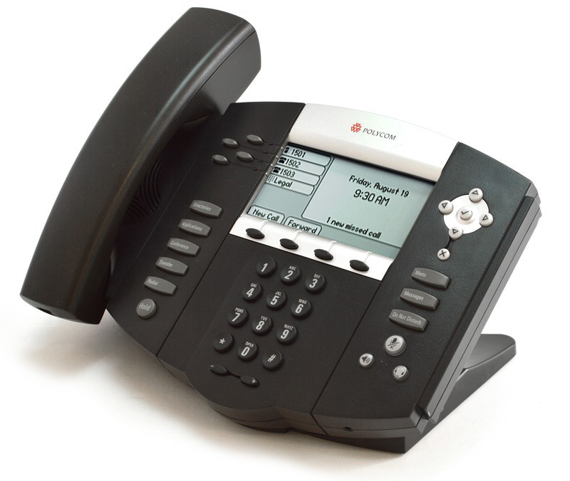 Polycom SoundPoint IP 550 PoE Backlit Display Phone (2201-12550-001) Refurbished - Polycom refurbished available on PCLiquidations