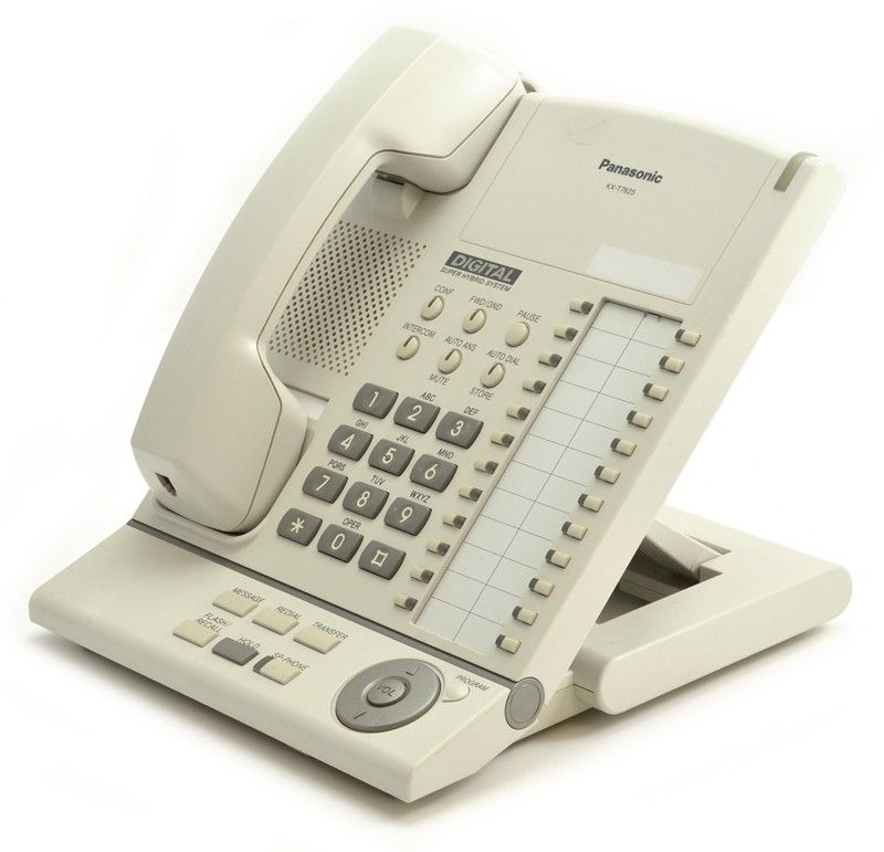 Panasonic KX-T7625 Digital Proprietary Telephone with Speakerphone White - Grade A Refurbished - Panasonic refurbished available on PCLiquidations