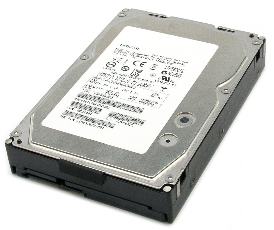 Hitachi 600GB 15000RPM 3.5 SAS Hard Disk Drive HDD (HUS156060VLS600) Refurbished -  refurbished available on PCLiquidations
