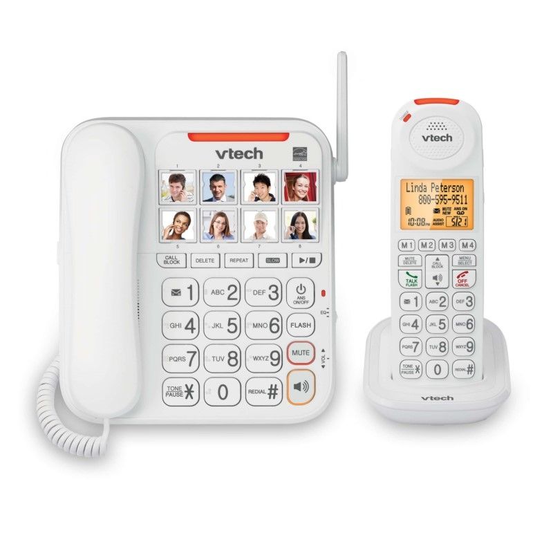 Vtech SN5147 Amplified Corded/Cordless Phone with Answering System Refurbished - VTech refurbished available on PCLiquidations