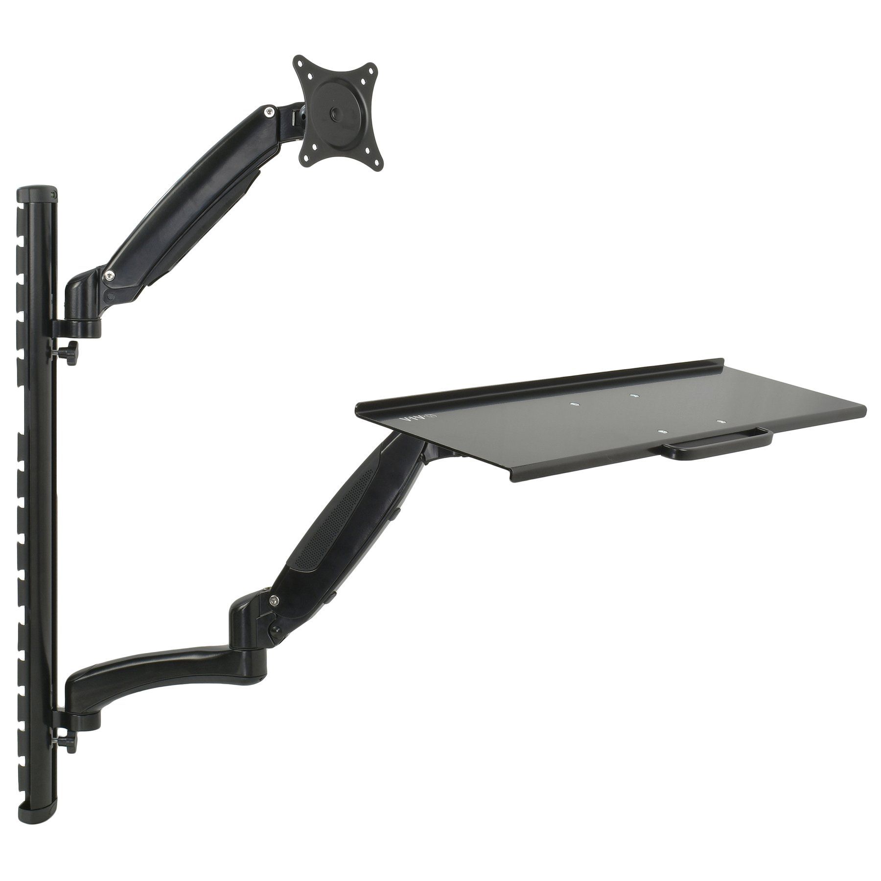 VIVO Sit to Stand Single VESA Monitor Wall Mount Workstation Refurbished -  refurbished available on PCLiquidations