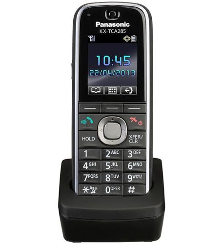 Panasonic KX-TCA285 12-Button Black Color LCD Standard DECT Wireless Phone - Grade A Refurbished - Panasonic refurbished available on PCLiquidations