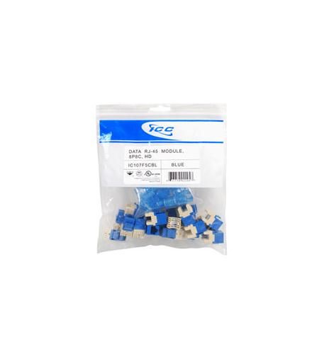 ICC ICC-IC107F5CBL Module CAT 5e HD 25 PK, Blue Refurbished -  refurbished available on PCLiquidations