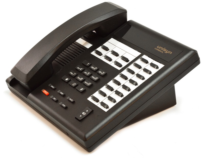Comdial Unisyn 1122S-FB Flat Black  22-Button Non-Display Speakerphone Refurbished -  refurbished available on PCLiquidations