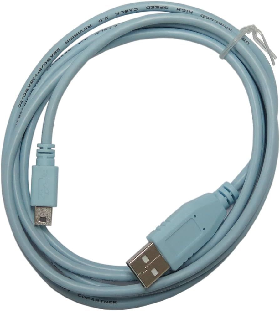 Cisco 6ft USB to Mini USB Type-B Cable (CAB-CONSOLE-USB=) Refurbished - Cisco Systems Inc. refurbished available on PCLiquidations