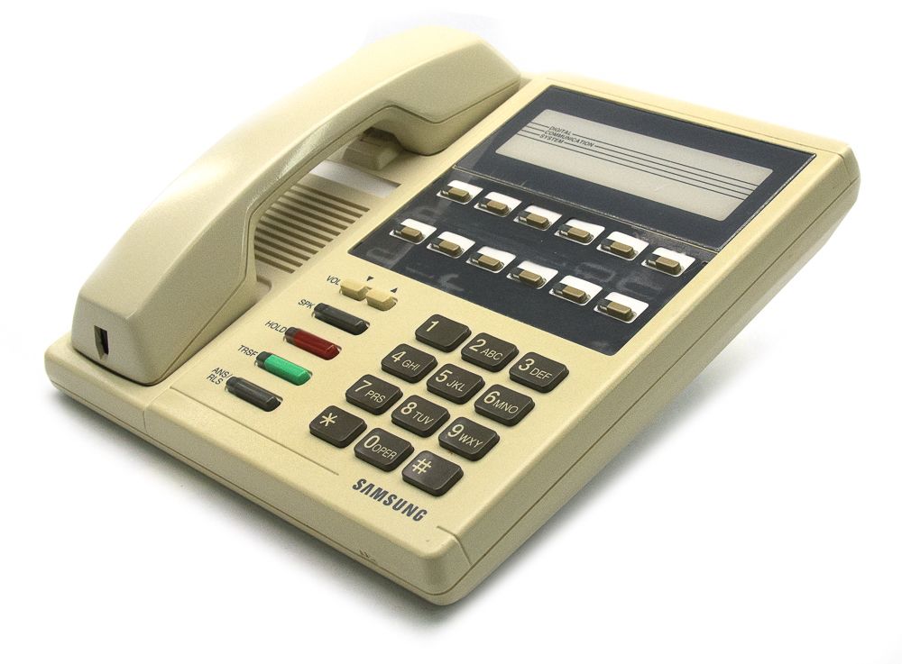 Samsung Prostar DCS 12-Button Almond Speakerphone  - Grade B Refurbished - Samsung refurbished available on PCLiquidations