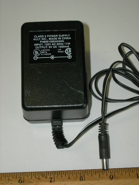 Ault Inc. 9W 9V 1000mA Power Adapter (P48091000A040G) Refurbished -  refurbished available on PCLiquidations