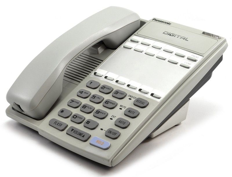 Panasonic VB-44210-G 16-Button DBS Gray Phone - Grade A Refurbished - Panasonic refurbished available on PCLiquidations