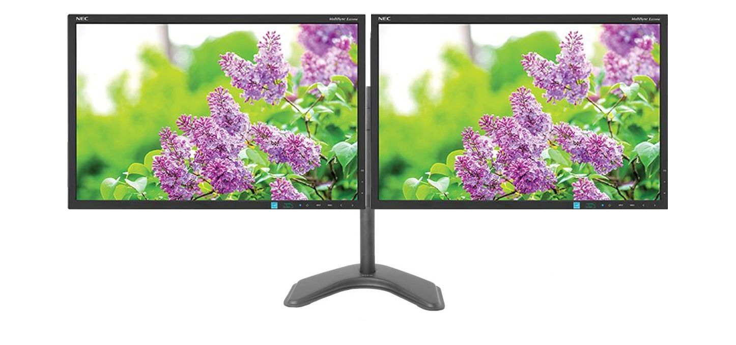 NEC AccuSync AS224WMi 22"" LCD Dual Monitor Setup - Grade A Refurbished - NEC (Nippon Electric Company) refurbished available on PCLiquidations