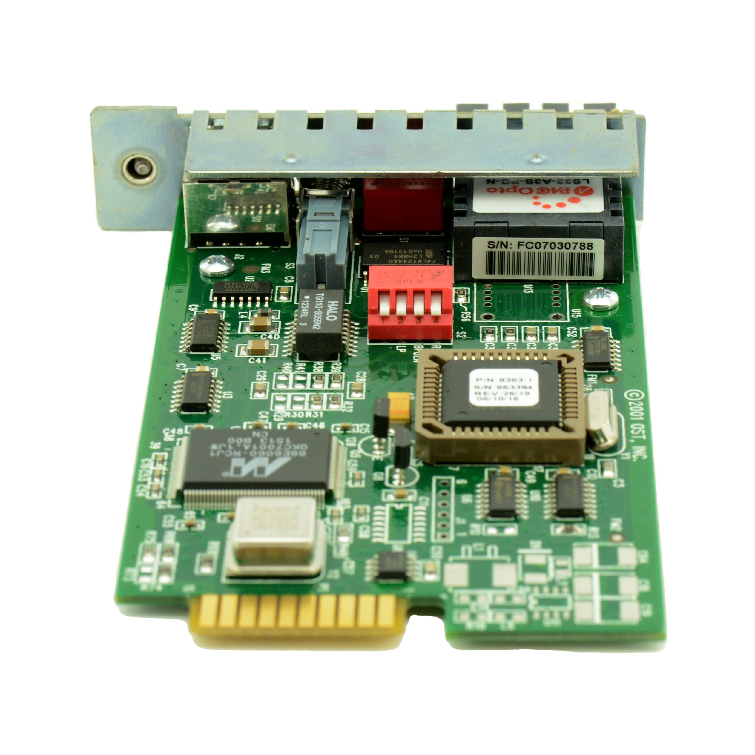 Omnitron Systems iConverter 8383-1 10/100 RJ-45 to 100 Fiber Plug-in Module Refurbished -  refurbished available on PCLiquidations