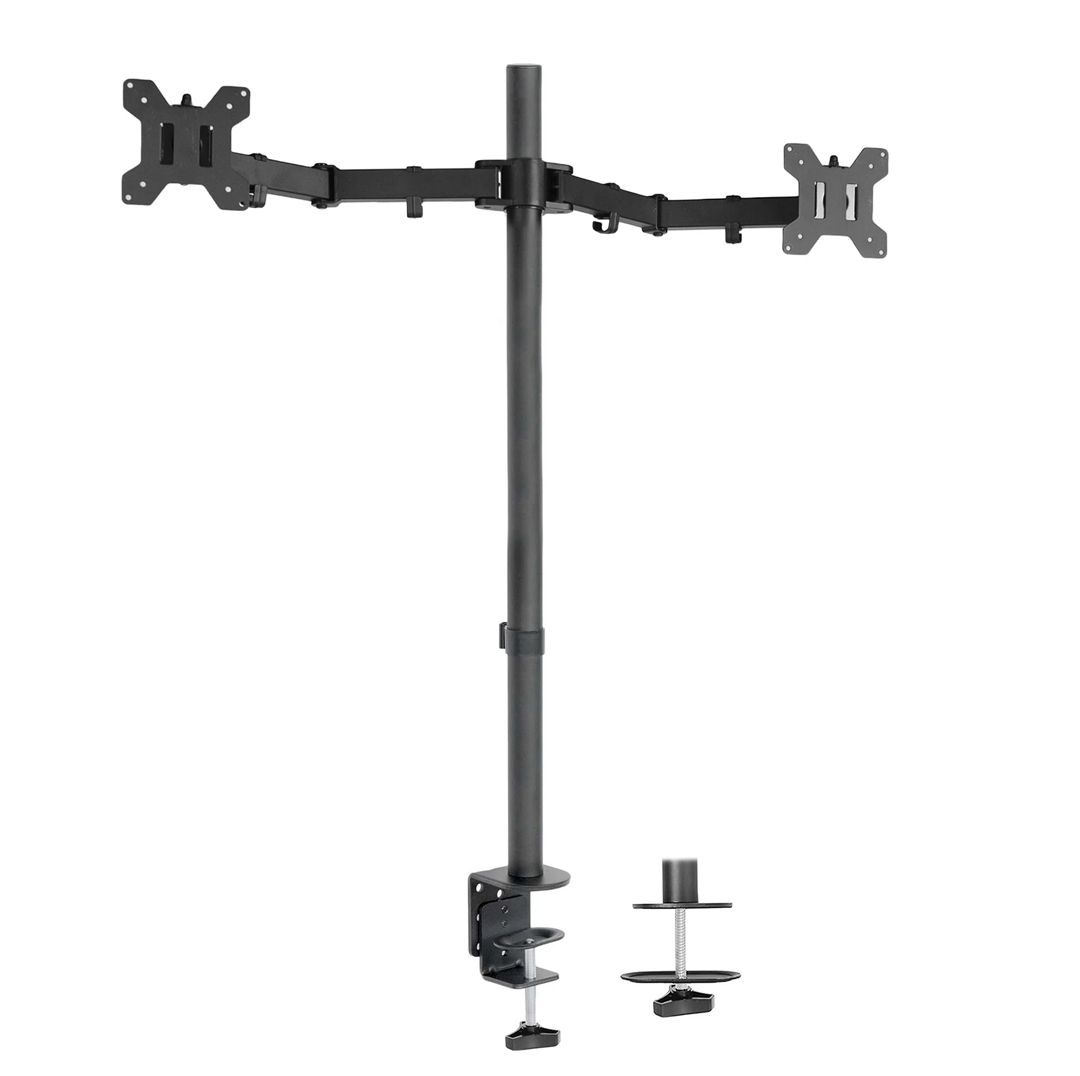 VIVO Dual Monitor Extra Tall Desk Mount - Black Refurbished -  refurbished available on PCLiquidations